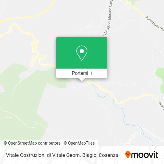 Mappa Vitale Costruzioni di Vitale Geom. Biagio