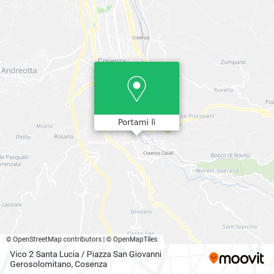 Mappa Vico 2 Santa Lucia / Piazza San Giovanni Gerosolomitano