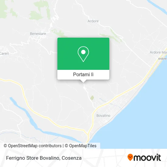 Mappa Ferrigno Store Bovalino