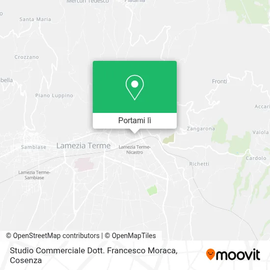 Mappa Studio Commerciale Dott. Francesco Moraca