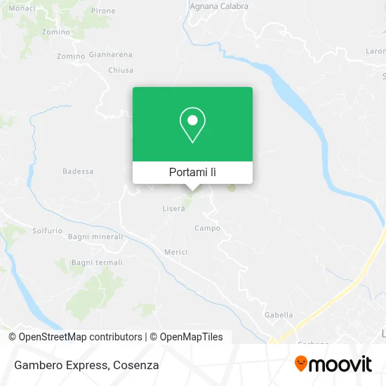 Mappa Gambero Express