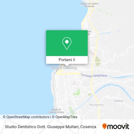 Mappa Studio Dentistico Dott. Giuseppe Multari