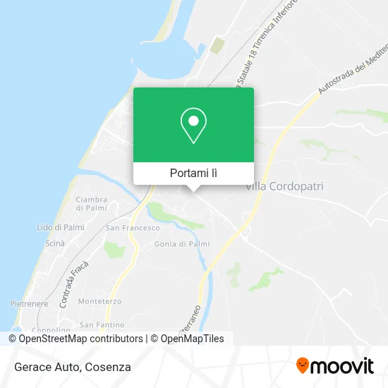 Mappa Gerace Auto