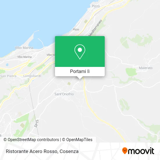 Mappa Ristorante Acero Rosso