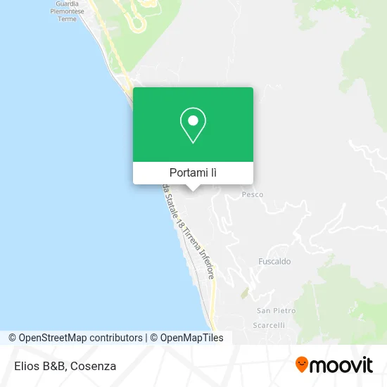 Mappa Elios B&B