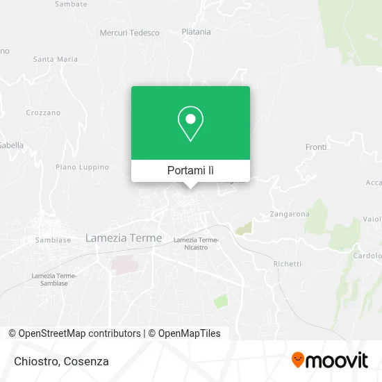 Mappa Chiostro