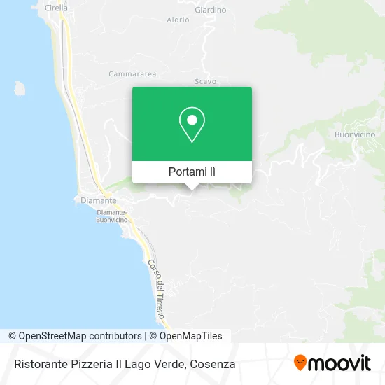 Mappa Ristorante Pizzeria Il Lago Verde