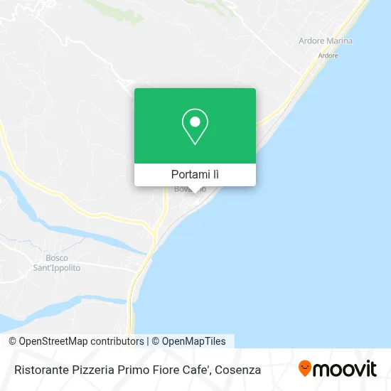 Mappa Ristorante Pizzeria Primo Fiore Cafe'