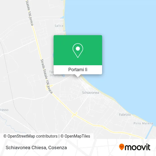 Mappa Schiavonea Chiesa