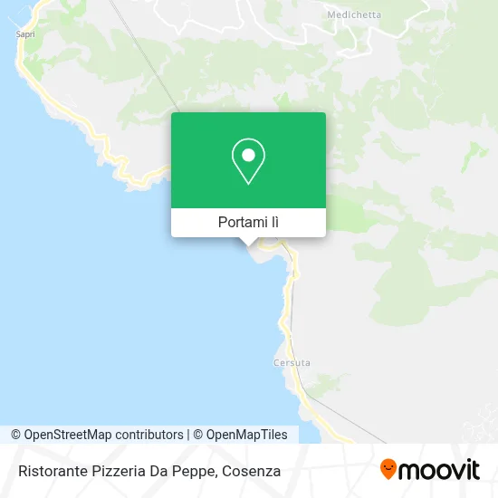 Mappa Ristorante Pizzeria Da Peppe