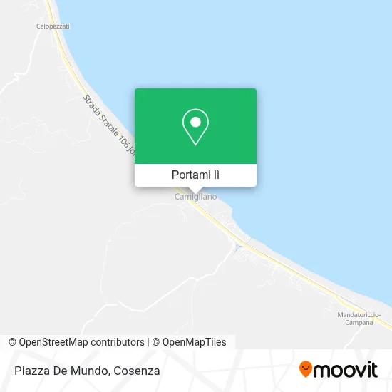 Mappa Piazza De Mundo