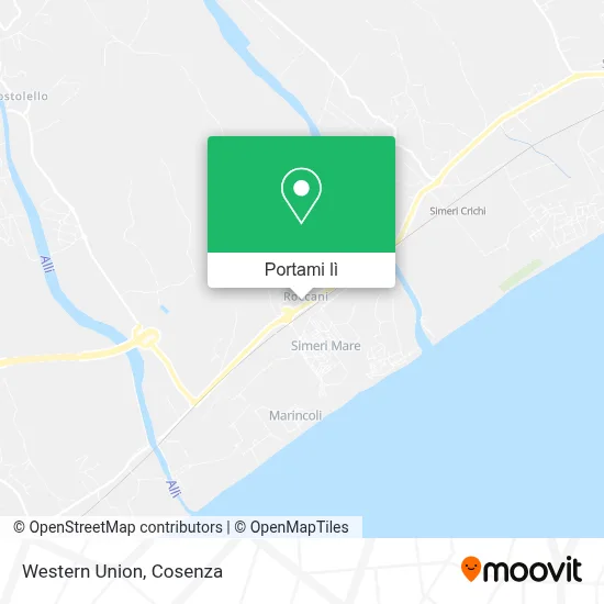 Mappa Western Union