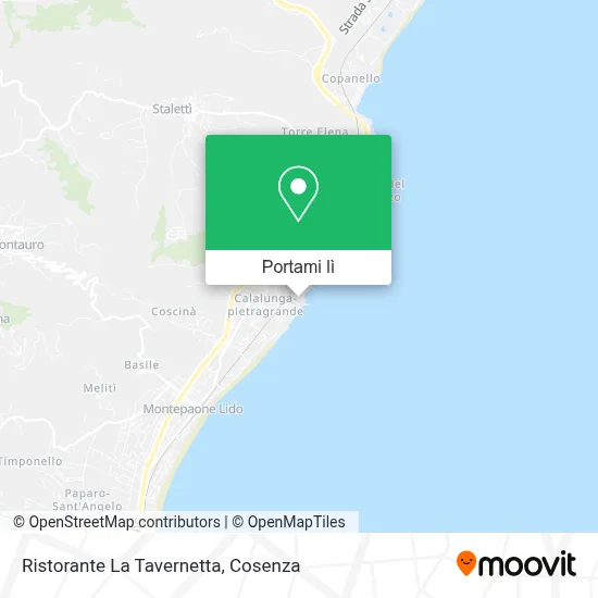 Mappa Ristorante La Tavernetta