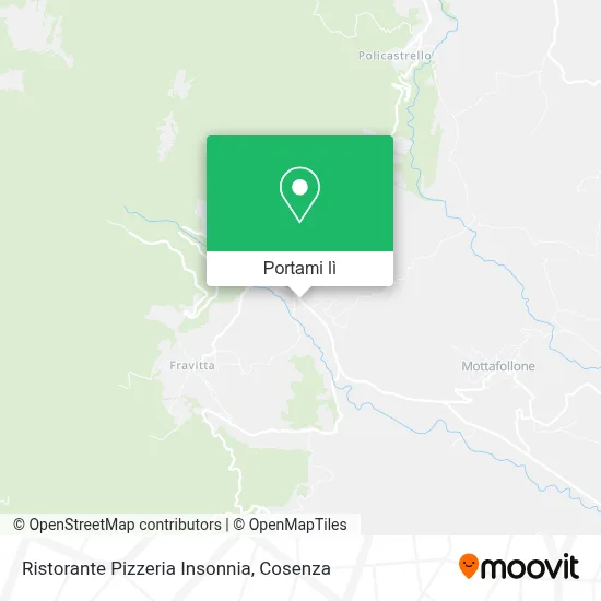 Mappa Ristorante Pizzeria Insonnia