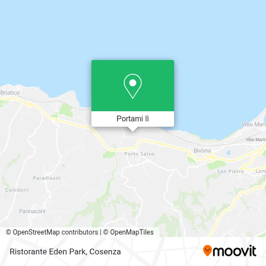 Mappa Ristorante Eden Park