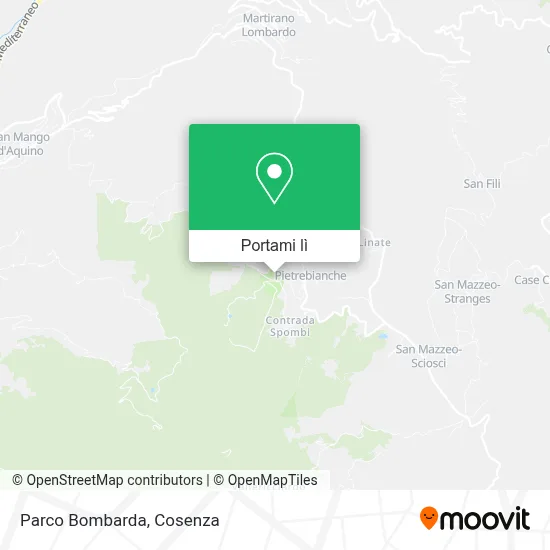 Mappa Parco Bombarda