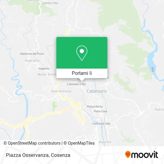 Mappa Piazza Osservanza
