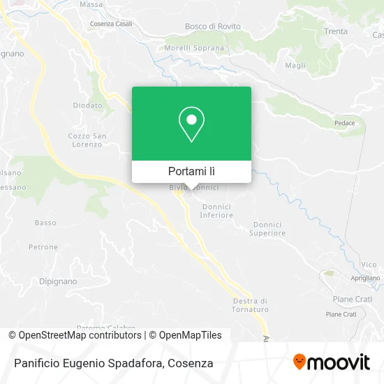 Mappa Panificio Eugenio Spadafora