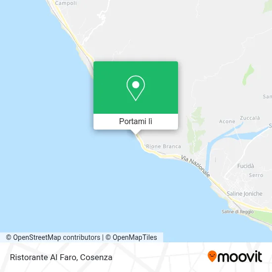 Mappa Ristorante Al Faro