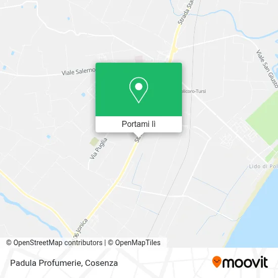 Mappa Padula Profumerie
