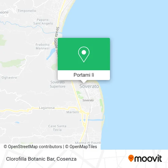 Mappa Clorofilla Botanic Bar