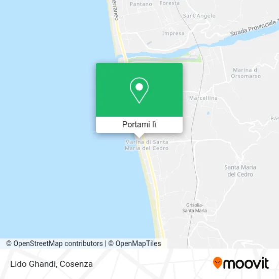 Mappa Lido Ghandi