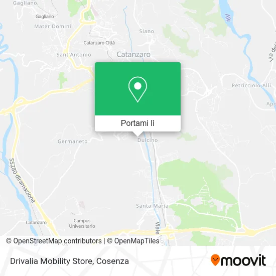 Mappa Drivalia Mobility Store