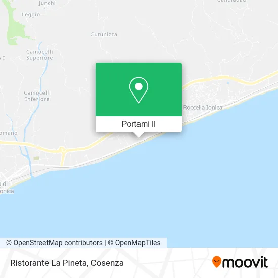 Mappa Ristorante La Pineta