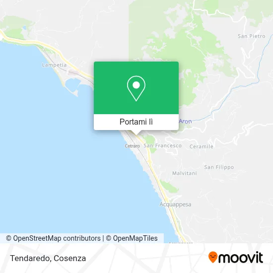 Mappa Tendaredo