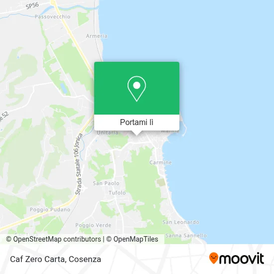 Mappa Caf Zero Carta