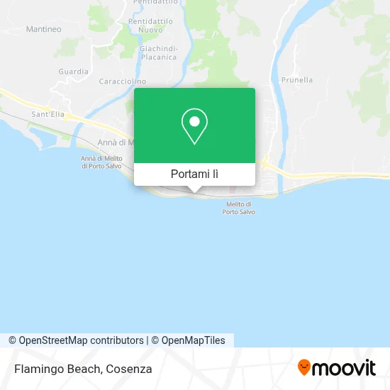 Mappa Flamingo Beach