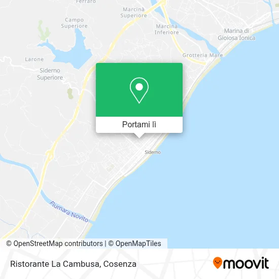 Mappa Ristorante La Cambusa