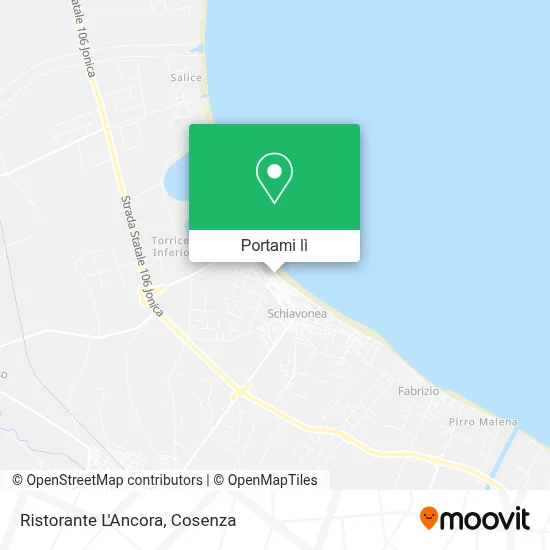 Mappa Ristorante L'Ancora
