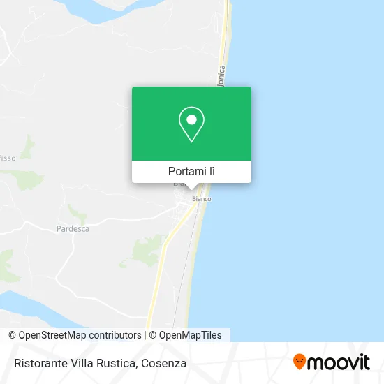 Mappa Ristorante Villa Rustica