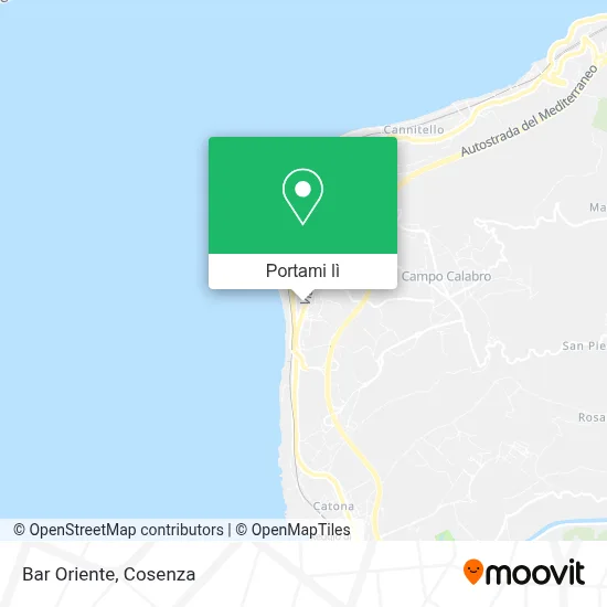 Mappa Bar Oriente