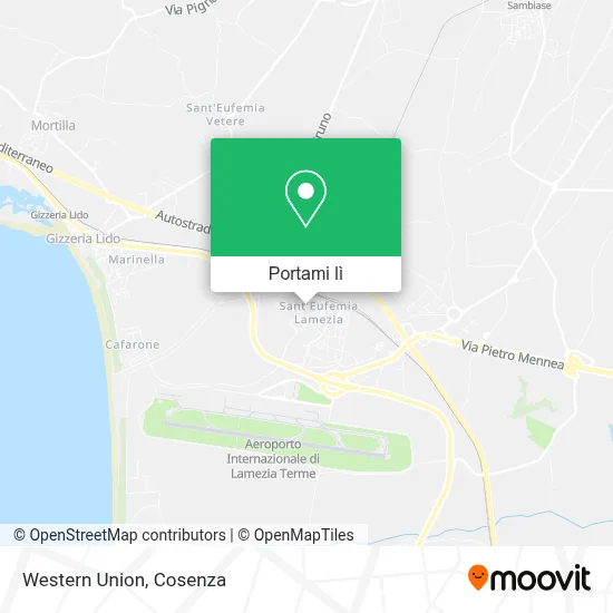 Mappa Western Union