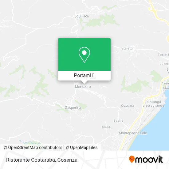Mappa Ristorante Costaraba