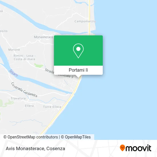 Mappa Avis Monasterace