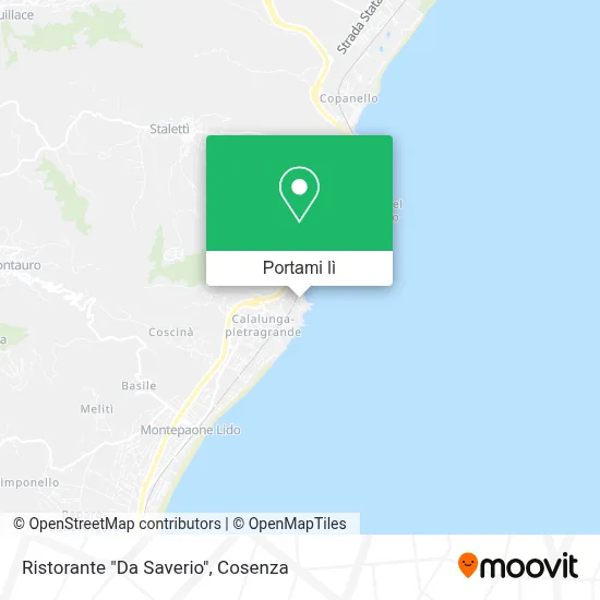 Mappa Ristorante "Da Saverio"