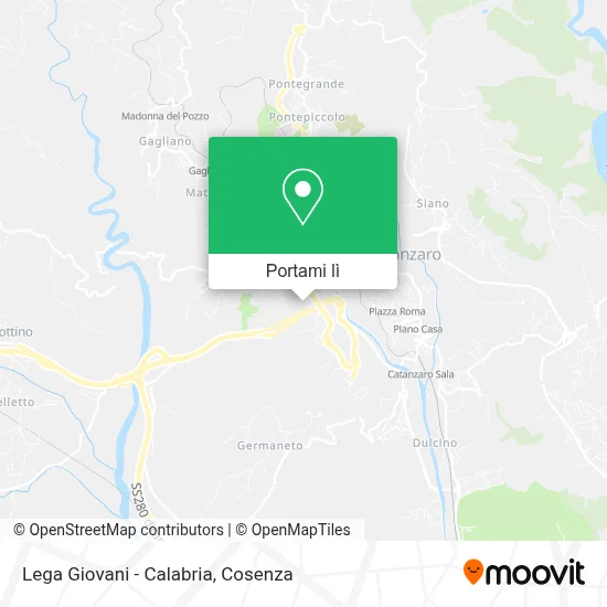 Mappa Lega Giovani - Calabria