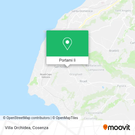 Mappa Villa Orchidea