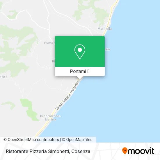 Mappa Ristorante Pizzeria Simonetti