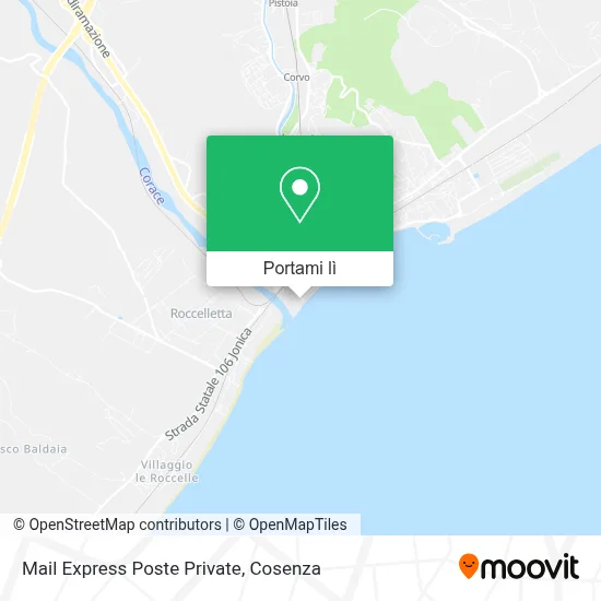 Mappa Mail Express Poste Private
