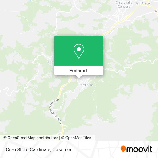Mappa Creo Store Cardinale