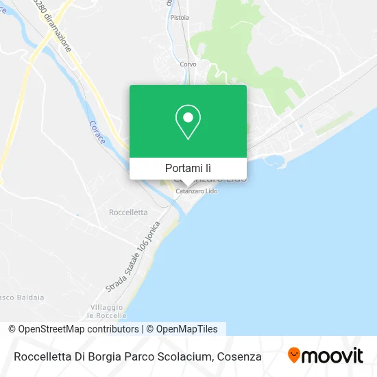 Mappa Roccelletta Di Borgia Parco Scolacium