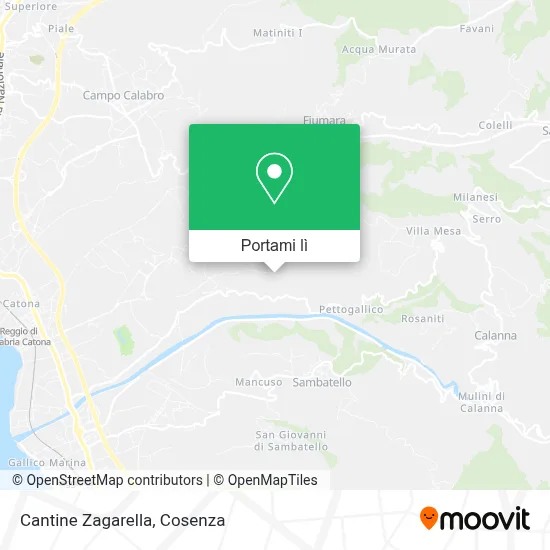 Mappa Cantine Zagarella