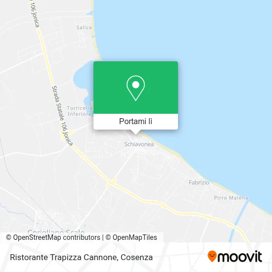 Mappa Ristorante Trapizza Cannone