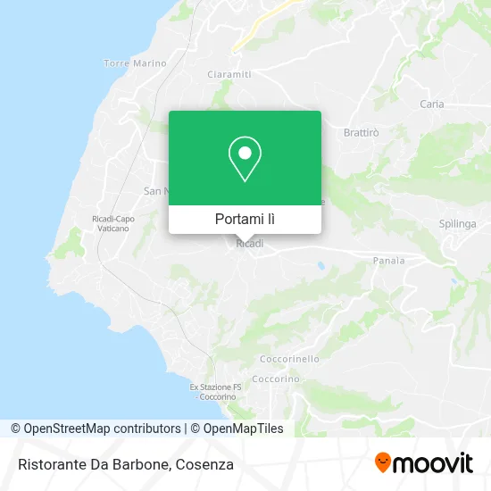 Mappa Ristorante Da Barbone