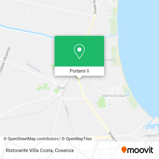 Mappa Ristorante Villa Costa