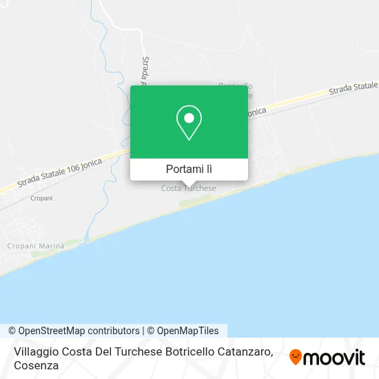 Mappa Villaggio Costa Del Turchese Botricello Catanzaro